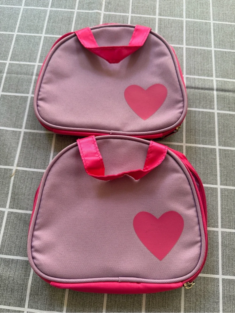 Girls Pink & Purple TAKE-A-LONG Travel Bags SET of 2